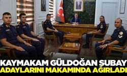 Kaymakam Güldoğan, subay adayları ile buluştu