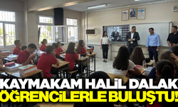 Kaymakam Halil Dalak, öğretmen ve öğrencilerle buluştu