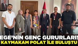 Kaymakam Polat, genç sporcuları makamına kabul etti!
