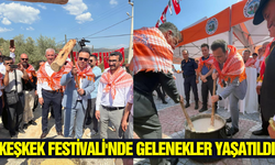 Ege'de asırlık keşkek geleneği yaşatıldı