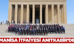 Manisa İtfaiyesi'nden Anıtkabir'e ziyaret