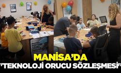 Manisa'da çocuklar 'Teknoloji Orucu' tuttu