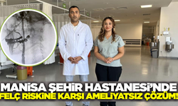 Manisa Şehir Hastanesi'nde felç riskine karşı stent tedavisi