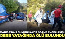Manisa'da kayıp görme engelli kişi ölü bulundu