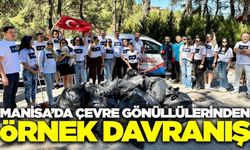 Manisa'da gönüllülerden temizlik çalışması