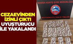 Manisa'da cezaevinden izinli çıkan hükümlü uyuşturucuyla yakalandı