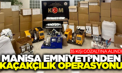 Manisa Emniyeti'nden dev operasyon: 35 kişi gözaltına alındı