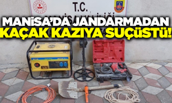 Manisa'da Kaçak Kazı Yapan 3 Şüpheli Suçüstü Yakalandı
