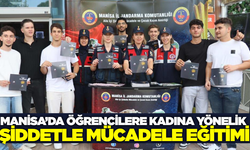 Manisa'da öğrenciler kadına yönelik şiddetle mücadele eğitimi aldı