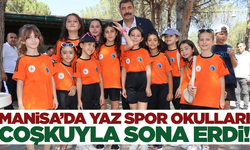 Manisa'da yaz spor okulları, yoğun katılımla sona erdi
