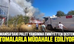 Manisa'daki yangına tomalar da müdahale ediyor