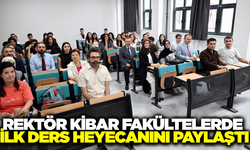 MCBÜ'de yeni dönem heyecanı: Rektör Kibar, öğrencilerle buluştu