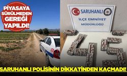 Manisa'da tarlaya gizlenmiş uyuşturu polisin dikkatinden kaçmadı!