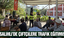 Salihli'de çiftçilere traktör güvenliği eğitimi verildi
