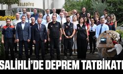 Salihli'de afet bilgilendirme toplantısı ve deprem tatbikatı