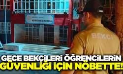 Salihli'de gece bekçilerinden okul çevrelerinde denetim!