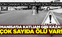 Salihli'de kamyonet ile otomobil çarpıştı: Çok sayıda ölü var!