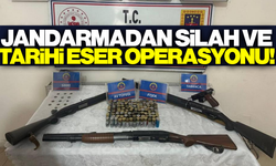 Manisa'da ruhsatsız silahlar ve tarihi sikkeler ele geçirildi