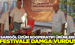 Sarıgöl Üzüm Kooperatifi ürünleri festivalde ilgi odağı oldu