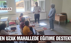 Sarıgöl'de eğitime yerinde destek!