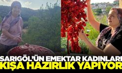 Sarıgöl’de ev hanımlarından kışa hazırlık mesaisi