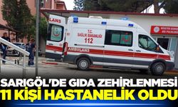 Sarıgöl'de gıda zehirlenmesi: 11 kişi hastanelik oldu