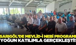 Sarıgöl’de Mevlid-i Nebi programına yoğun ilgi!