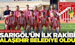 Sarıgöl Gençlerbirliği'nin maç programı belli oldu