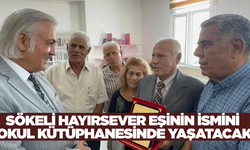 Ege'de vefalı eşten anlamlı bağış
