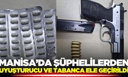 Salihli'de şüpheli şahıslardan uyuşturucu ve tabanca çıktı!