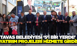 Tavas'ta 5 yeni proje törenle hizmete girdi