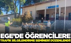Ege'de minik öğrencilere trafik bilinci aşılandı