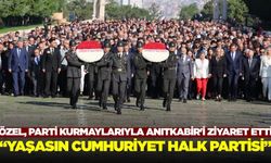 CHP Genel Başkanı Özgür Özel, Parti Kurmaylarıyla Anıtkabir'i ziyaret etti