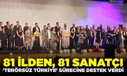 81 ilden 81 sanatçı, 'Terörsüz Türkiye' sürecine destek verdi