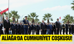 Aliağa'da Cumhuriyet'in 102. yılı coşkuyla kutlandı