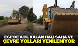 Ege'de yol çalışması başladı!