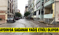 Aydın'da sağanak yağış hayatı olumsuz etkiledi