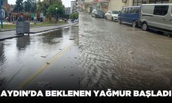 Aydın'da yağış, günlük yaşamda kısa süreli aksamalara yol açtı