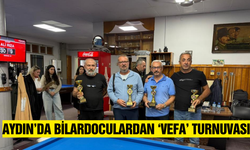 Aydın’da bilardoculardan anlamlı turnuva