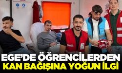 Ege'de öğrencilerden kan bağışı