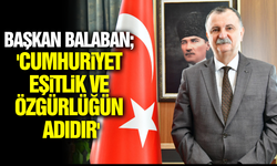 Başkan Balaban'dan 29 Ekim mesajı!