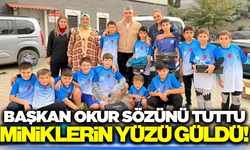 Başkan Okur'dan minik sporculara anlamlı hediye