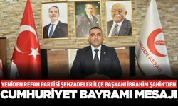 Başkan Şahin'den 29 Ekim mesajı