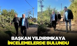 Başkan Yıldırımkaya, yollarda incelemelerde bulundu