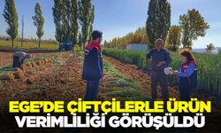 Ege'de çiftçiler ziyaret edildi!