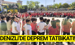 Denizli'de okullarda eş zamanlı deprem tatbikatı!