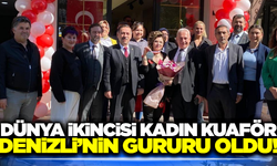 Denizlili kadın kuaförden büyük başarı!