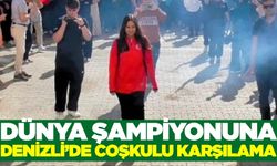 Dünya şampiyonu Ayşegül Karagöz’e okulunda coşkulu karşılama