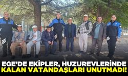 Ege'de polislerden vatandaşlara ziyaret!