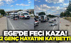 Ege'de motosiklet kazası: 2 genç hayatını kaybetti